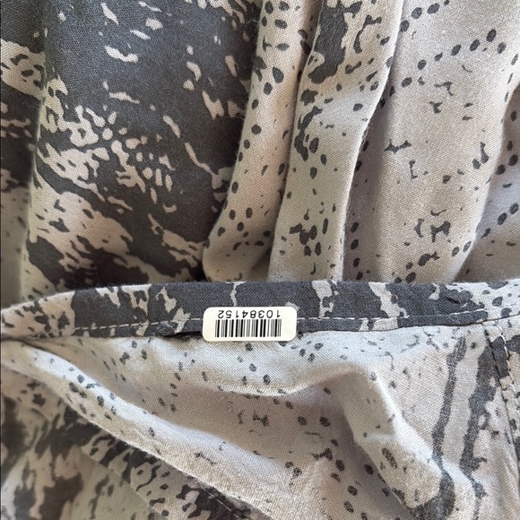 Free People Gray and White Snake Print Maxi Dress Sequins Size S - Picture 5 of 7